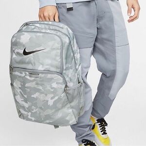 Nike Brasilia Gray Camo Backpack
